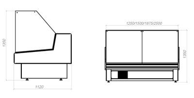 Витрина кондитерская KIFATO АТЛАНТА 1875